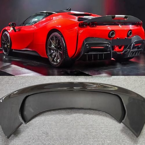 Aerofólio Traseiro em Fibra de Carbono para Ferrari SF90